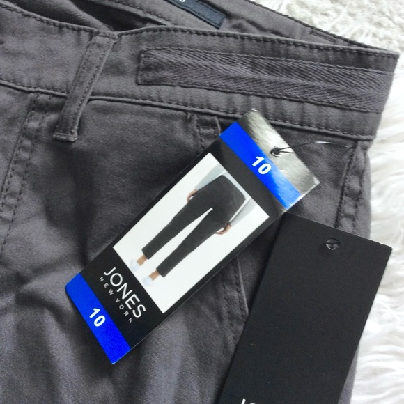 NWT Jones NY The Chino Crop Relaxed Fit Pants - Picture 6 of 7